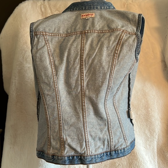 “, denim Jean blue size large women’s Vest - Picture 5 of 6